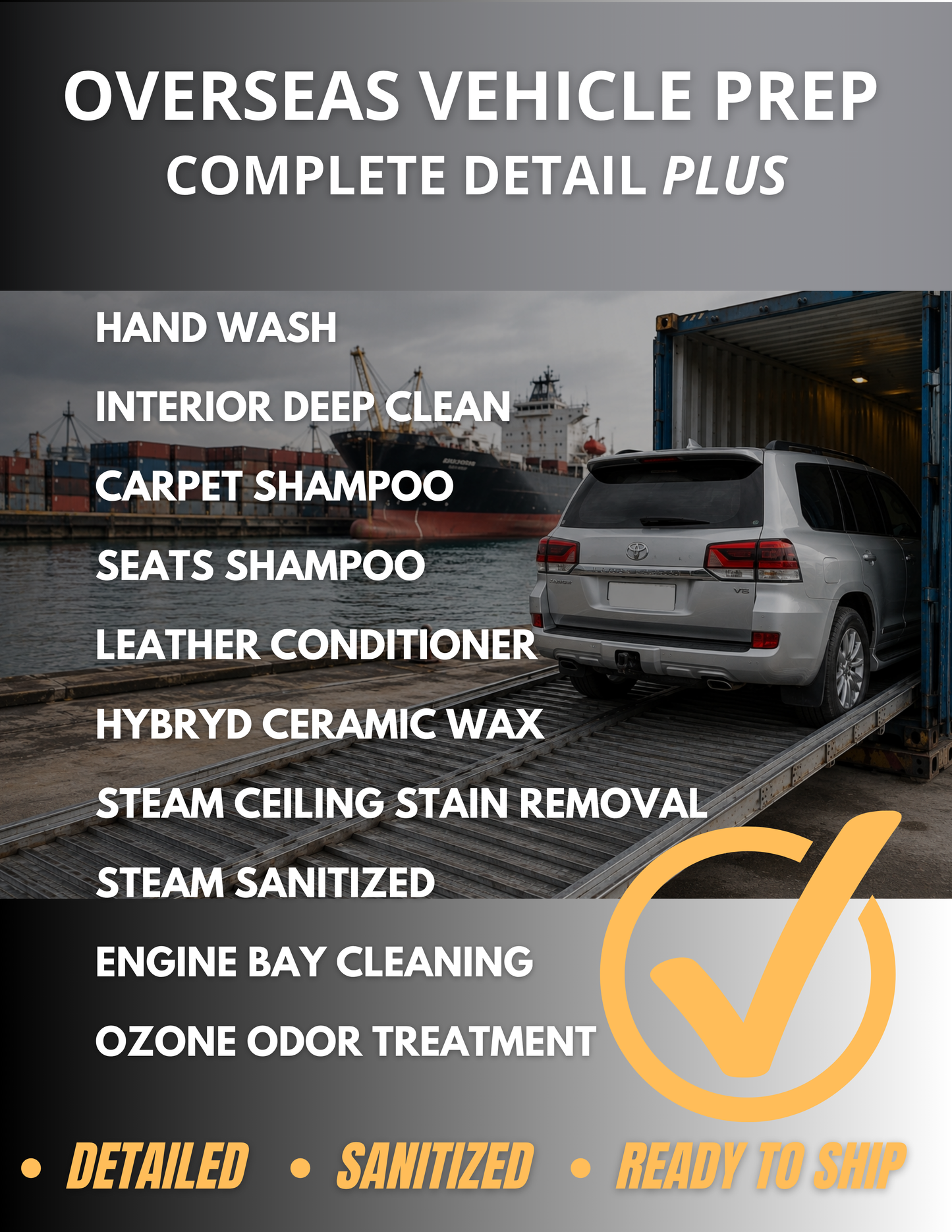 Overseas Complete Detail Plus - Schedule Appointment