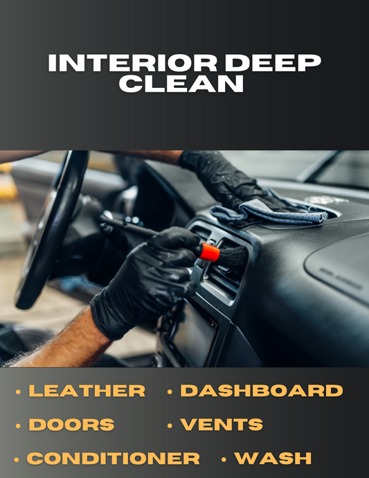 Premium Interior Deep Clean with Exterior Wash- Schedule Appointment