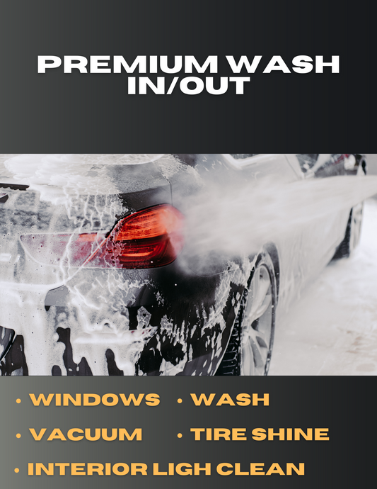 Premium Exterior Hand Wash with Interior cleaning - Schedule Appointment